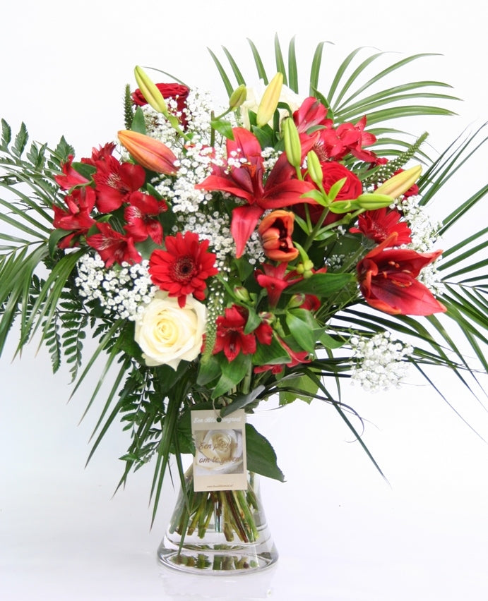 Bouquet Red White Seduction Congratulations