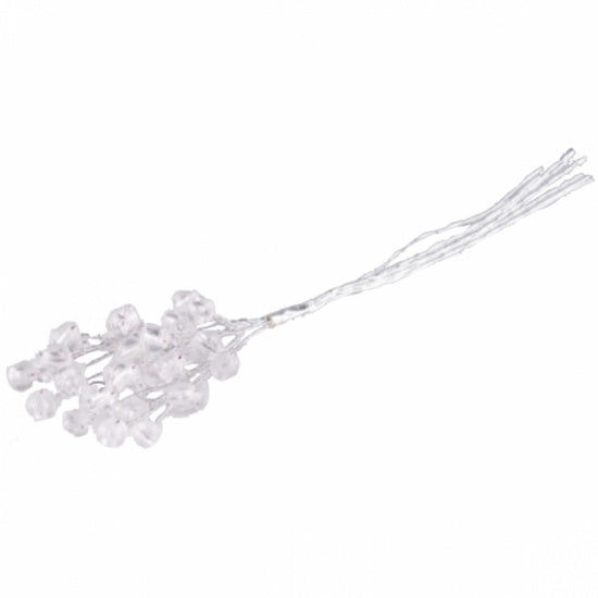 Spray de diamant de 6 fils de couleur en argent avec diamants