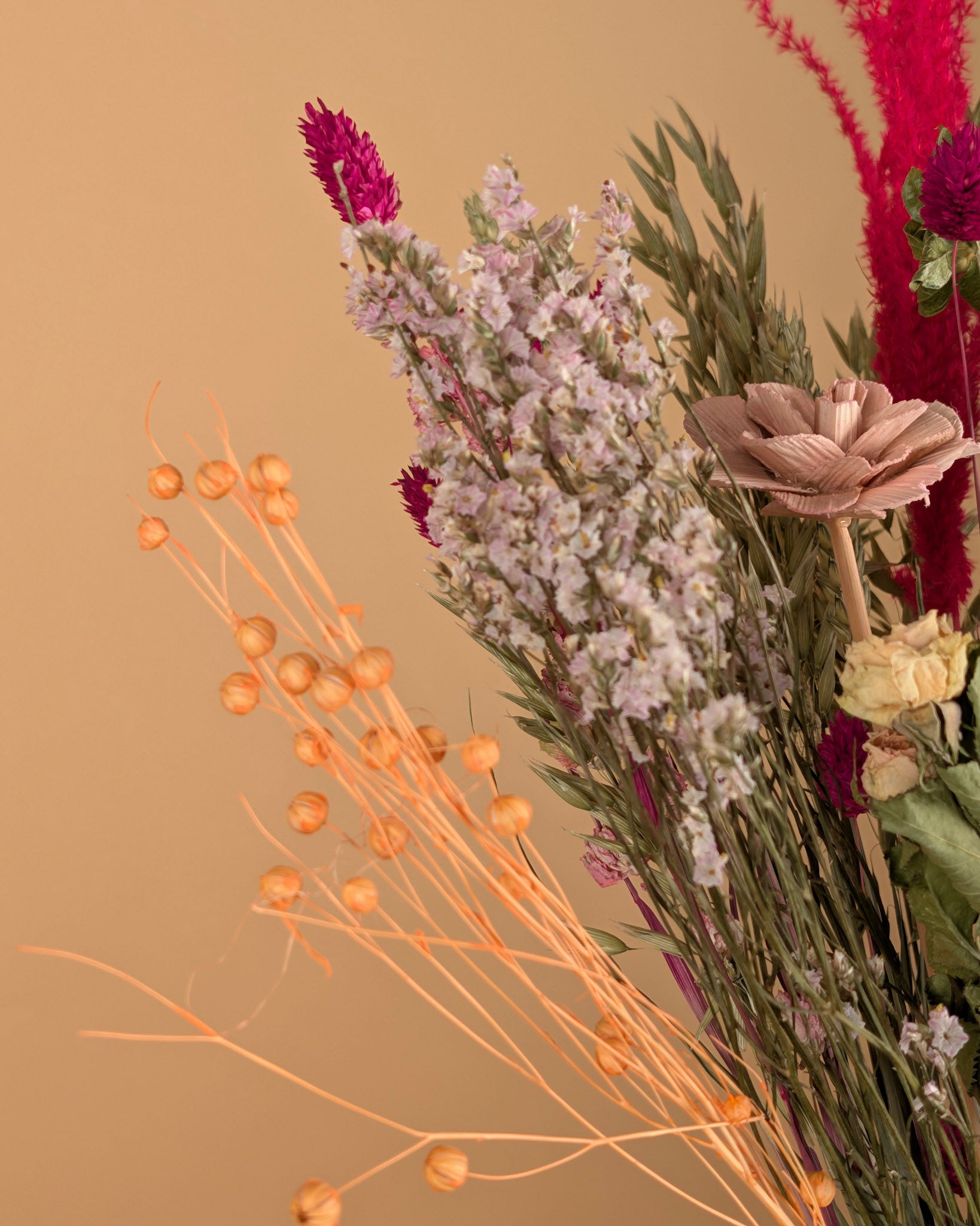 Summer Crush – Zomers Droogbloemen Veldboeket 60 cm