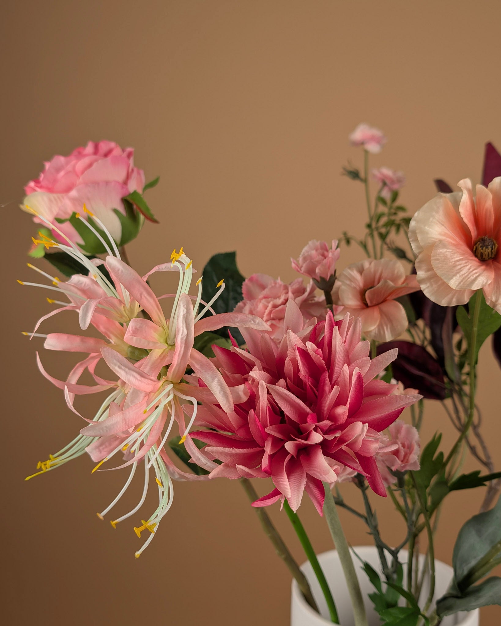 Zijdeboeket Amara – Roze / Blush – 70 cm