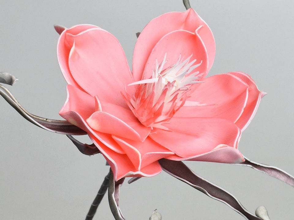 Fleur en mousse rose, d 20cm