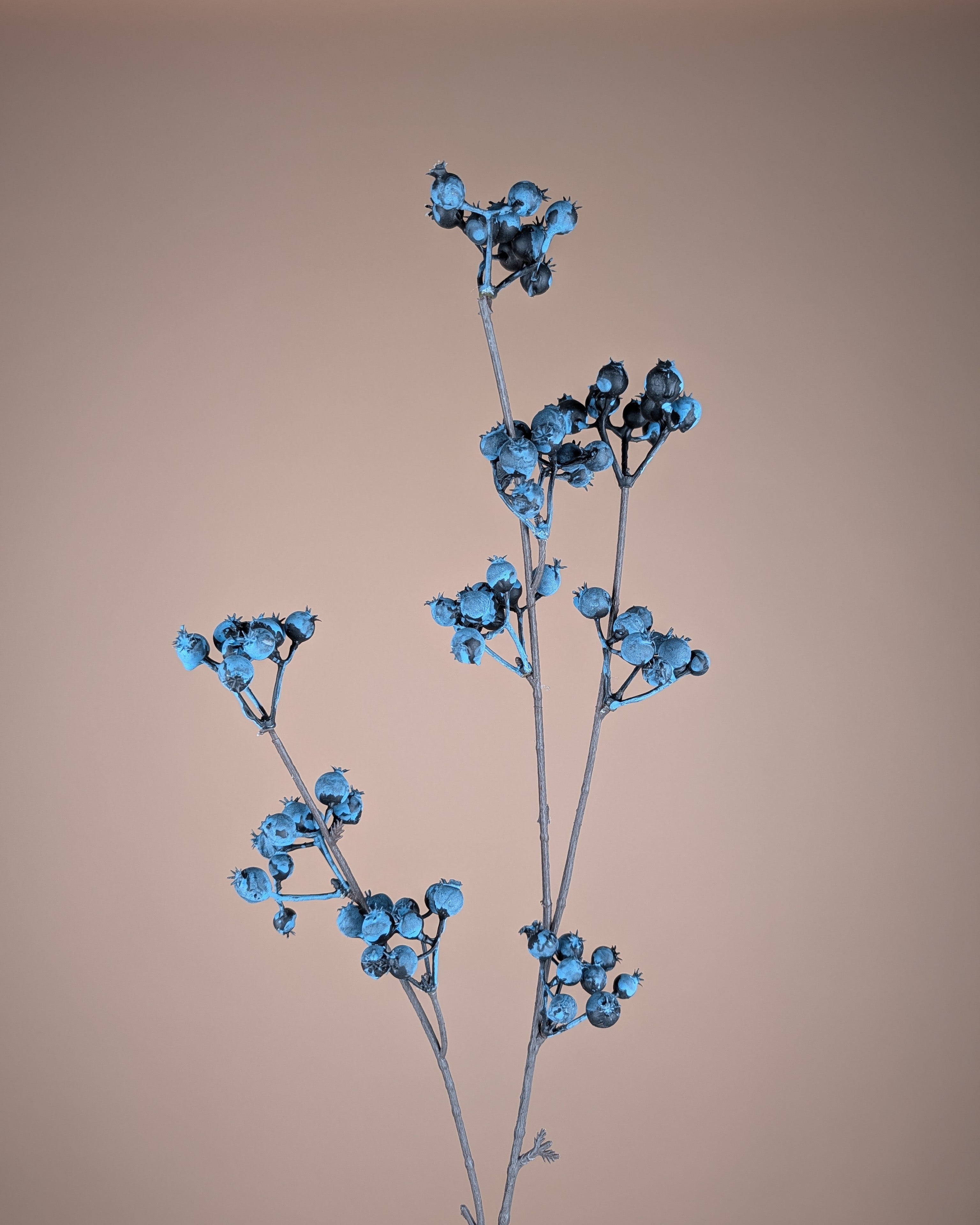 Zijde Bessentak – Blauw (76 cm)