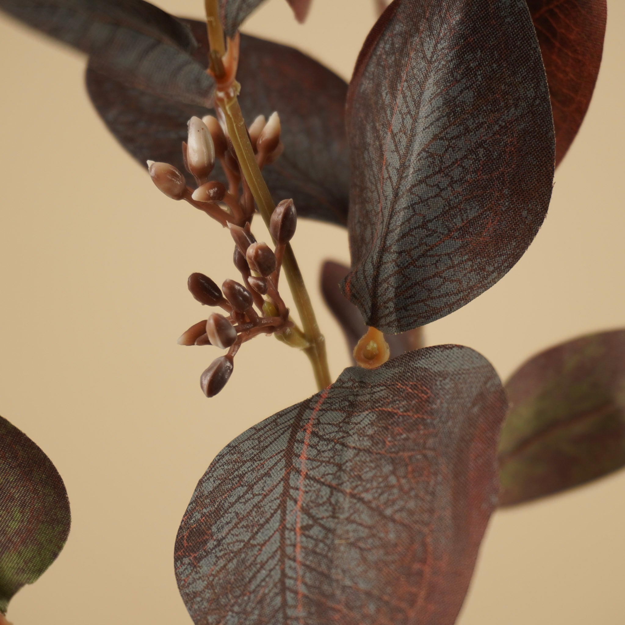 Zijde Eucalyptus – Donkerpaars (73 cm)