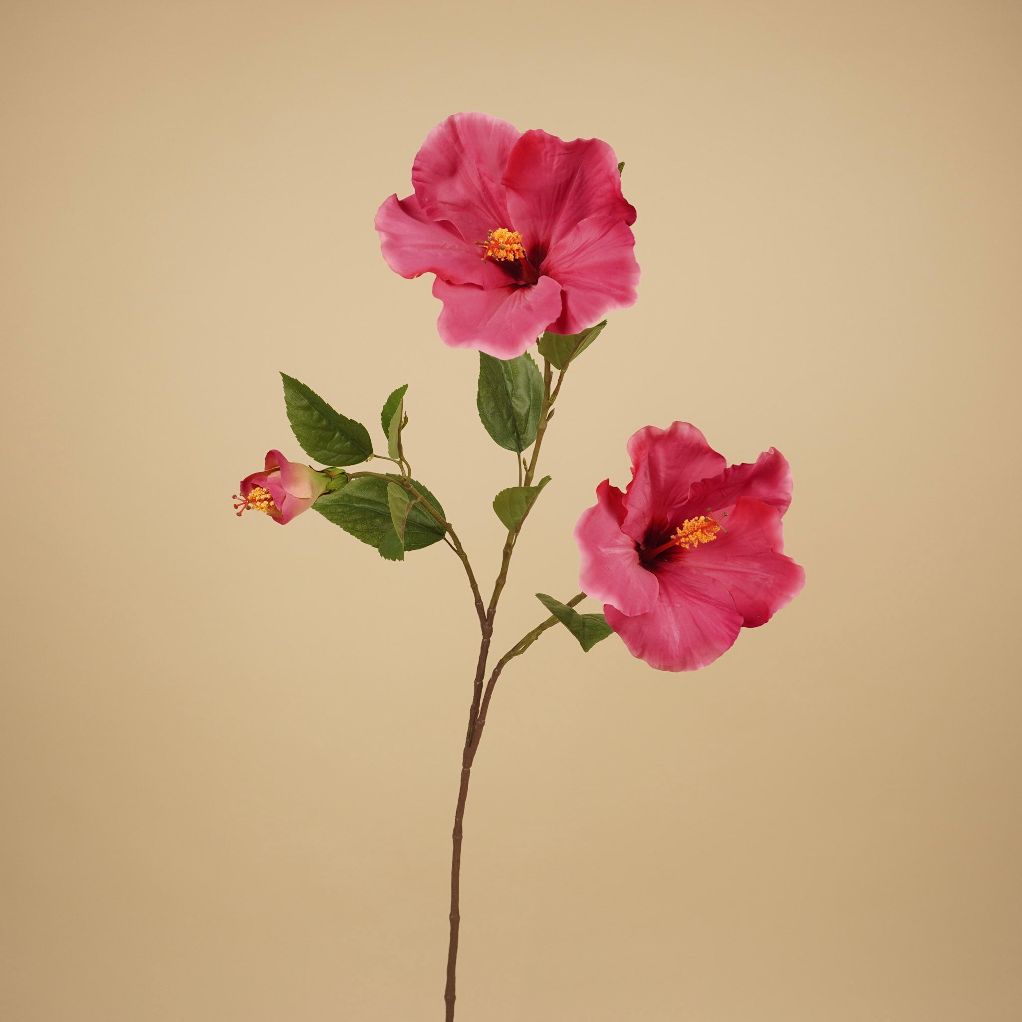 Zijde Hibiscus Tak – Fuchsia Roze (102 cm)