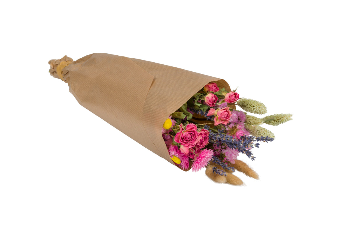 Trockener Strauß rosa Markt