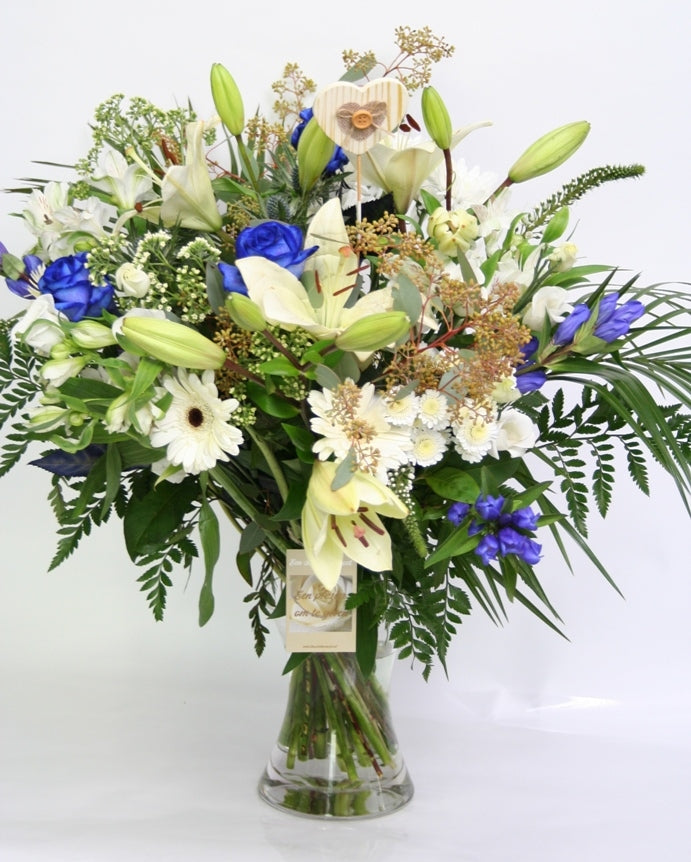 Bouquet Azur Blue Love Romantisme