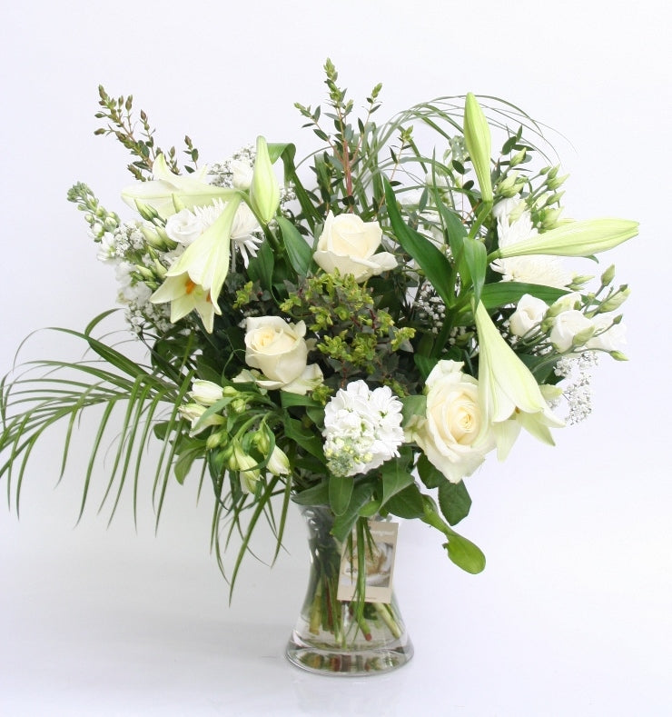 Bouquet subliem blanc merci