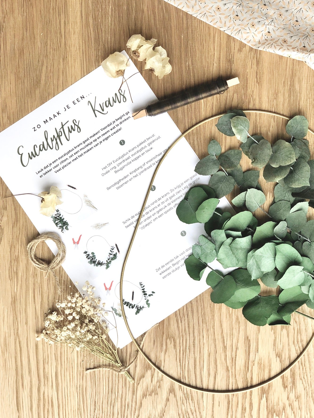 DIY package Eucalyptus wreath