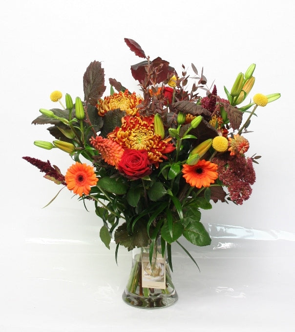 Bouquet feuriges Herbst neues Zuhause