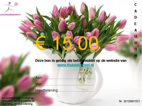 Geschenkgutschein, um jemanden ab 15,00 € zu überraschen.