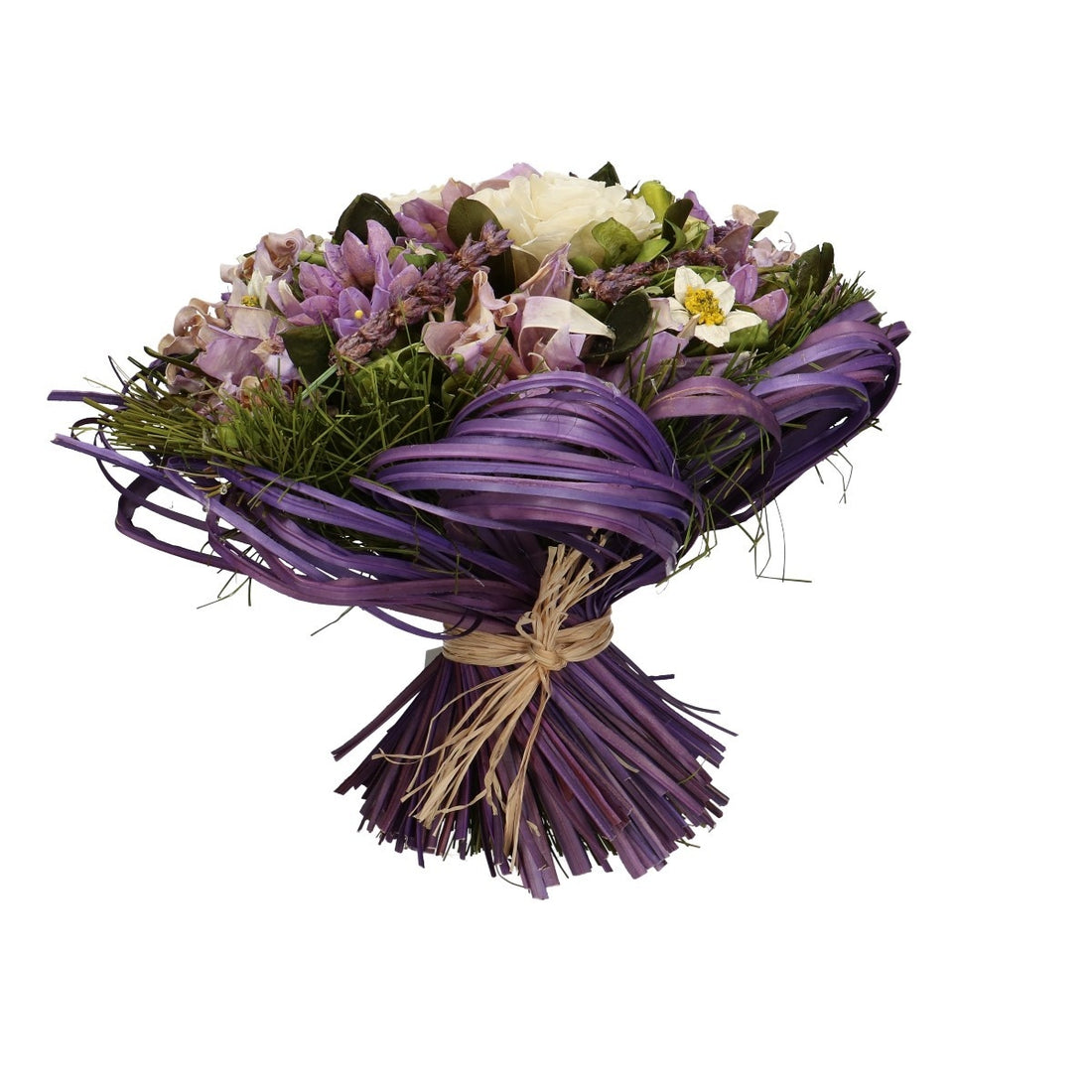 Dry flowers bouquet lena purple medium