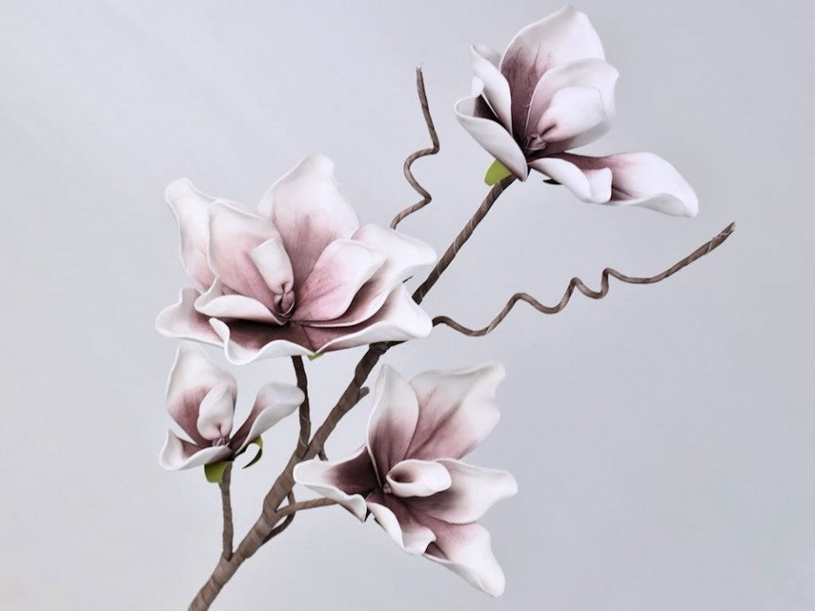 Branche de fleur de mousse Lilac blanc Ø 17 cm