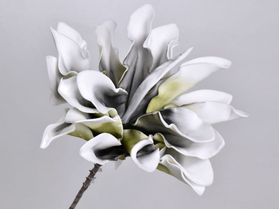 Foam flower dracena white anthracite Ø 24 cm