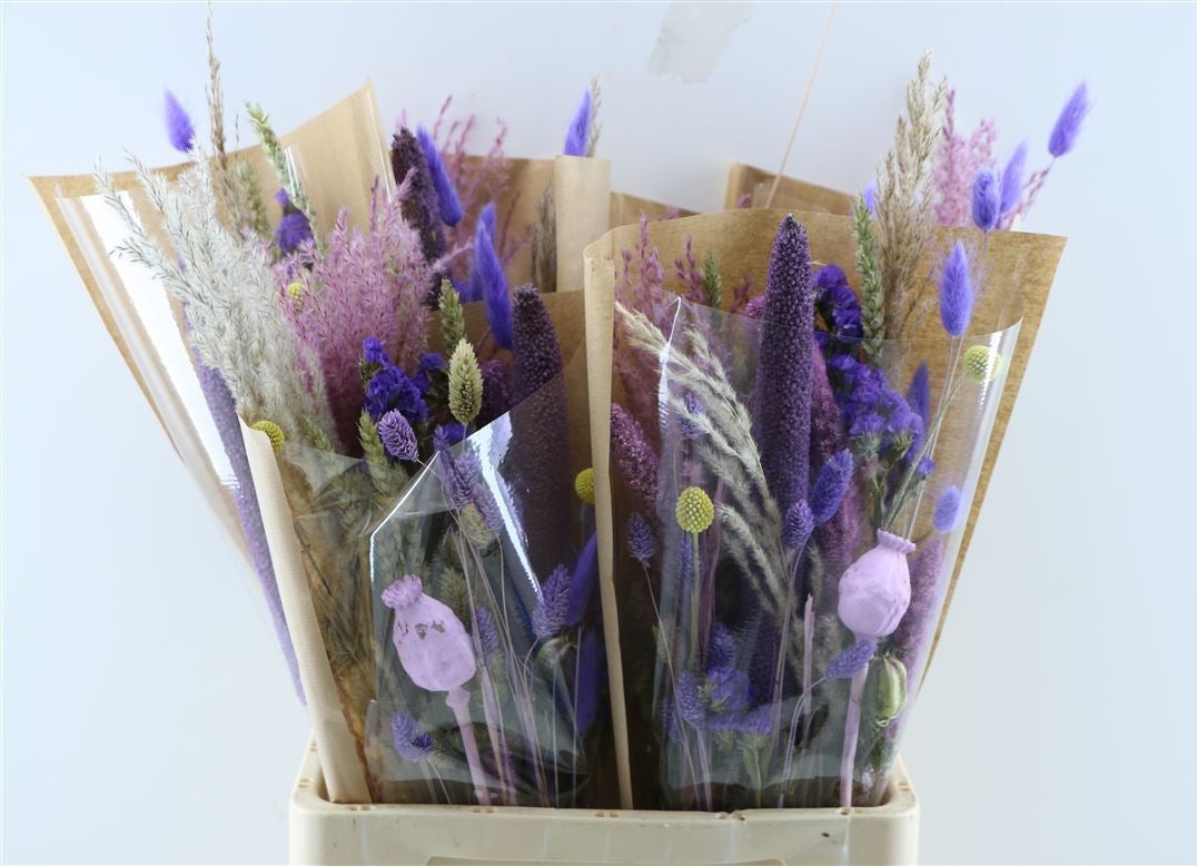 Dried field bouquet purple