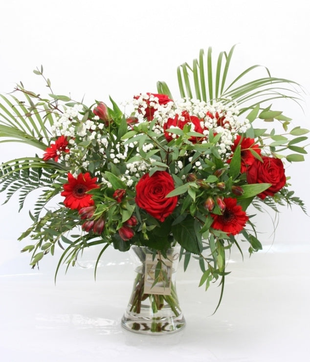 Bouquet Blumen rote Ballade danke