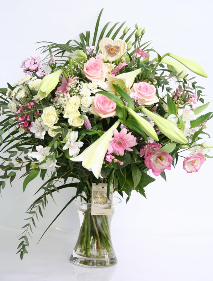 Bouquet Blumen rosa weiße Zärtlichkeit und heiraten