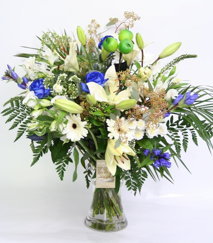 Boeket bloemen Blauwe Sensatie Beterschap