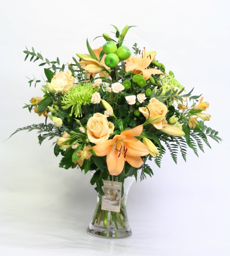 Bouquet of Bloemen Peach Splendor get well soon