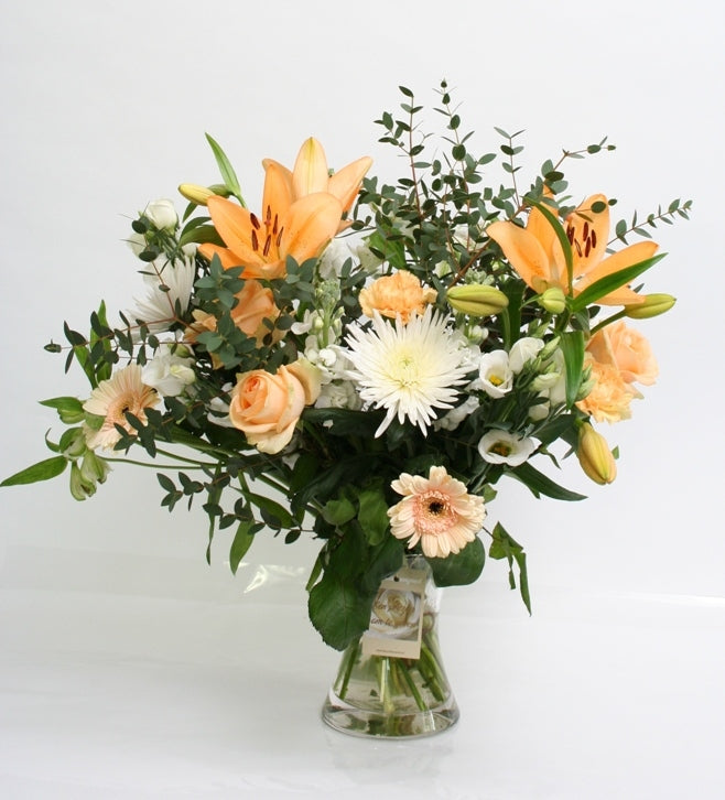 Boeket bloemen Tendresse Oranje Peach