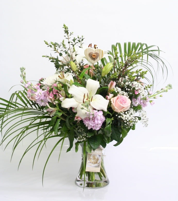 Bouquet Flowers White Pink Tenderness Verloven and Getting married