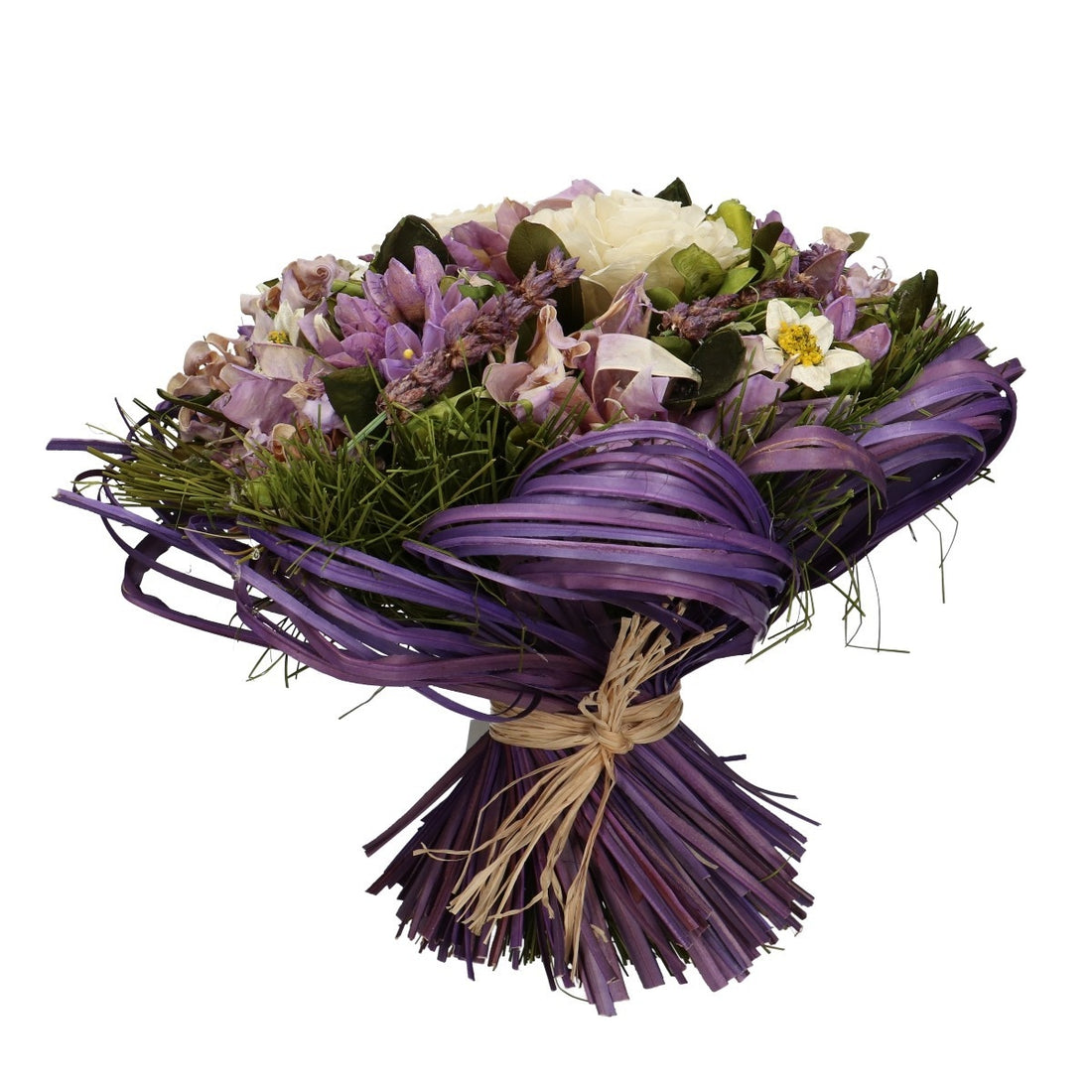 Dried floral bouquet lena purple l