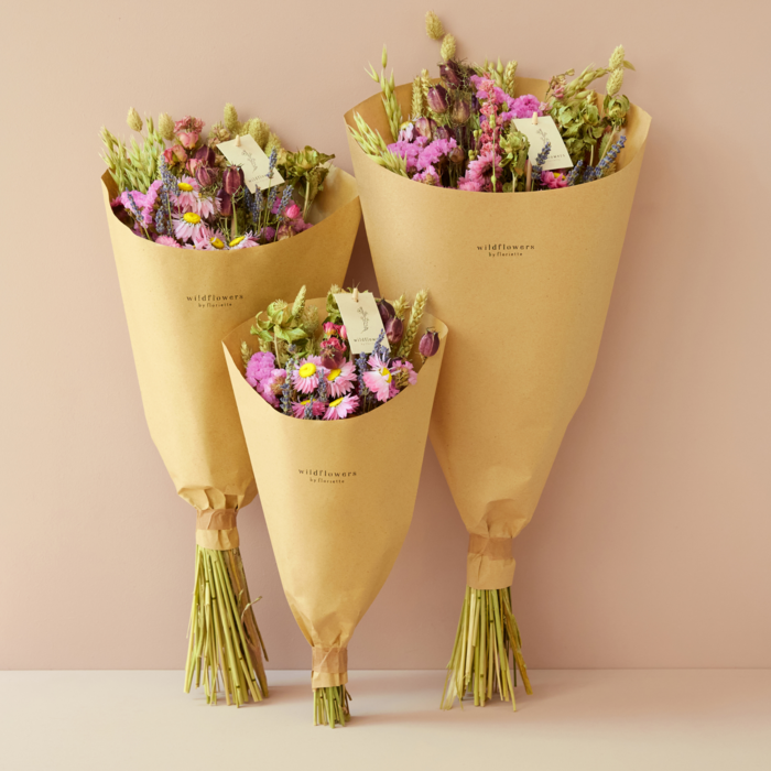 Dry flowers - Field bouquet - Pink