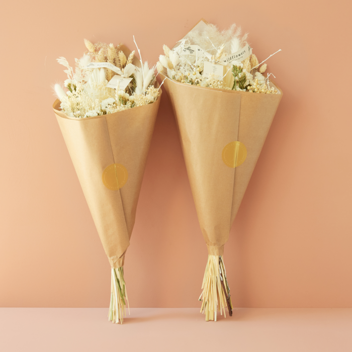 Dry flowers - Field bouquet exclusive - White