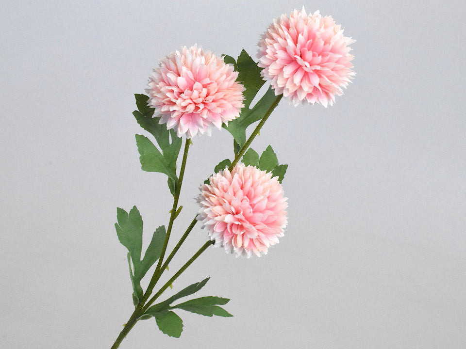 Art chrysanthemum branche rose clair 66 cm