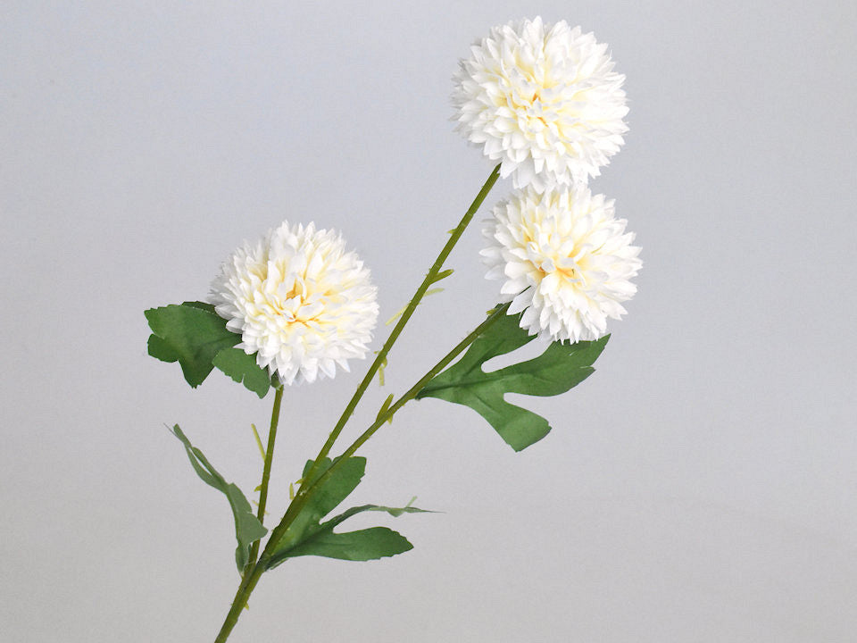 Art chrysanthemum branch white 66cm