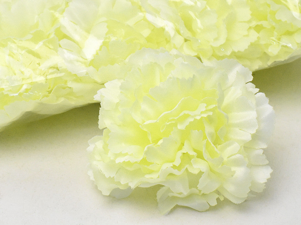 Carnation jaune / crème D9cm