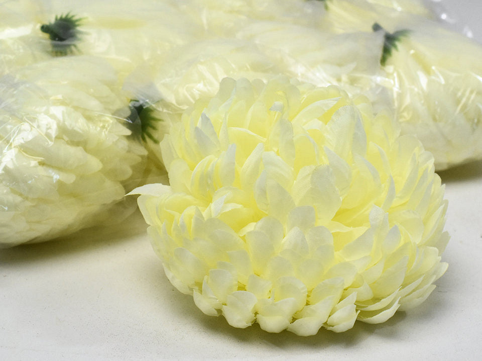 Chrysant Geel/Crème D13cm