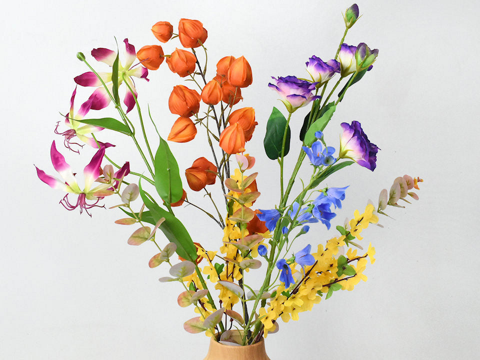 Artificial flowers bouquet colorful