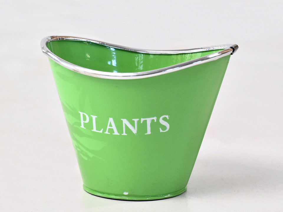 Zinken pot H12cm Groen