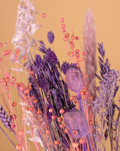 Bouquet de séchage violet