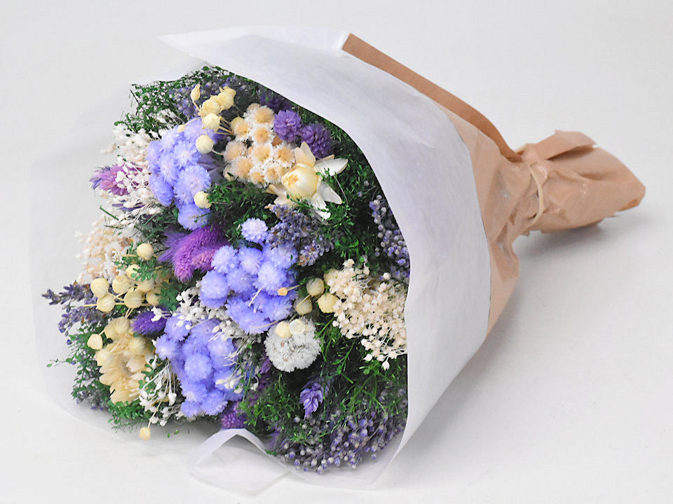 Droogbloemen Boeket Lila