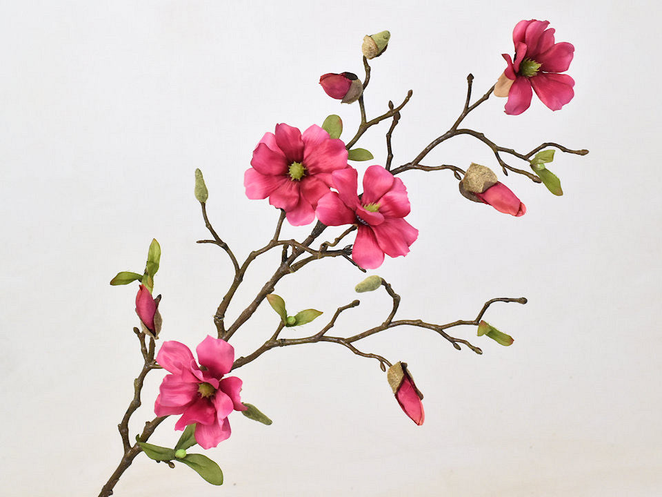 Magnoliat branch 78 cm Dark pink