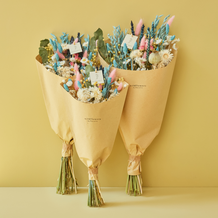 Dry flowers - Field bouquet - Summer blue