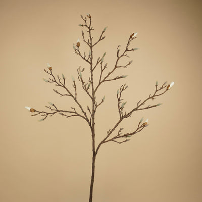 Branche d'Eremurus en soie – Orange chaud (107 cm)