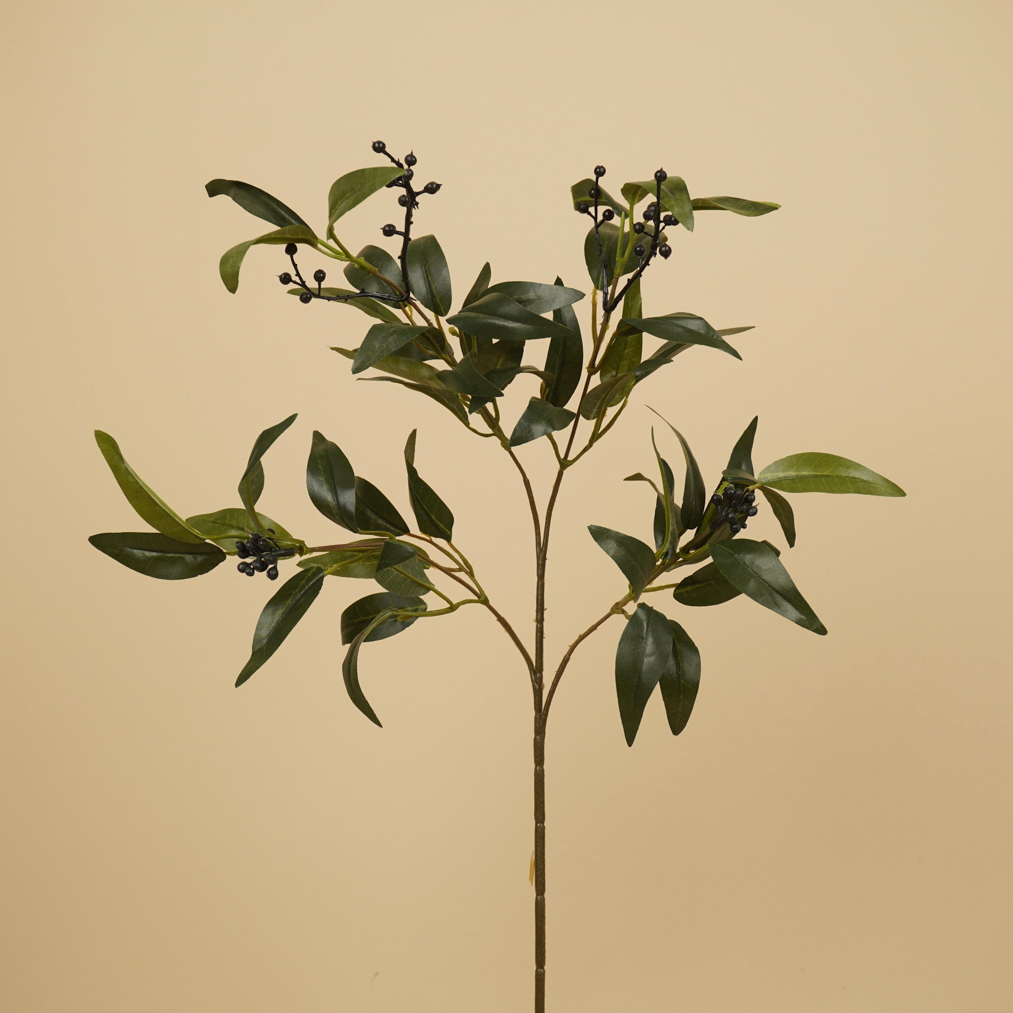 Zijde Ruscus met Bes – Groen (57 cm)